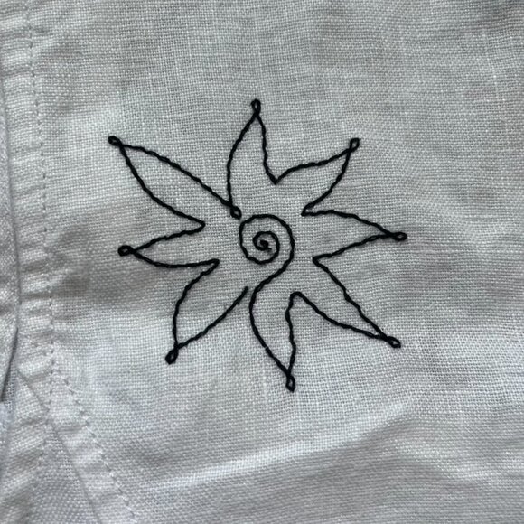 NWT Madewell Button-Front Midi Dress in 100% Linen 2 - Picture 9 of 9